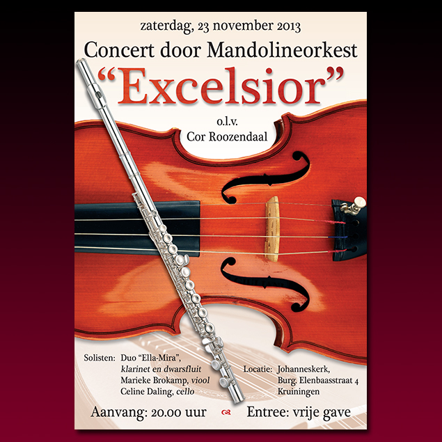 Concertposter mandolineorkest